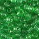 Glas rocailles kralen 6/0 (4mm) Transparent emerald green